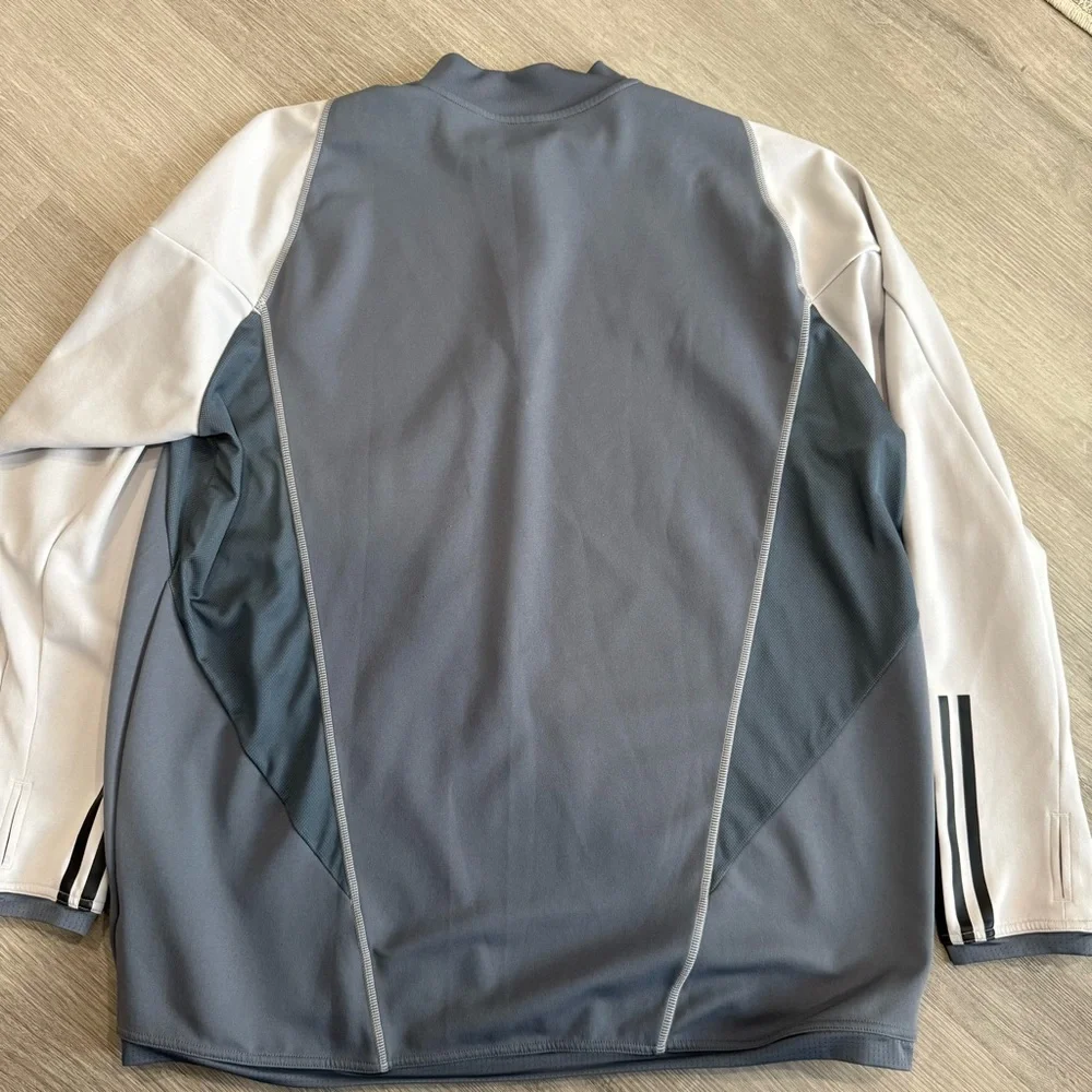 Adidas Gray 1/4 Zip Jacket - Picture 4 of 4